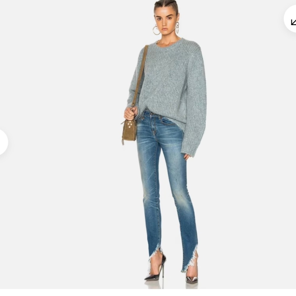 R13 Kate Skinny Raw Hem Jeans - Womens 24